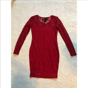 Red lace Kardashian Kollection dress